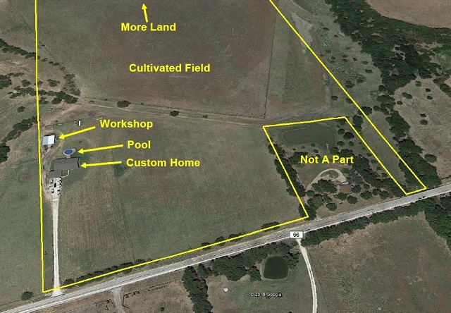 55 acres with House